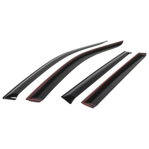 Дефлекторы окон Rival Premium Lada Vesta SD 2015-/Vesta CNG SD 2017-/Vesta Cross SD 2017-/ Vesta Sport SD 2018-, листовой ПММА, 4 шт., 36006001