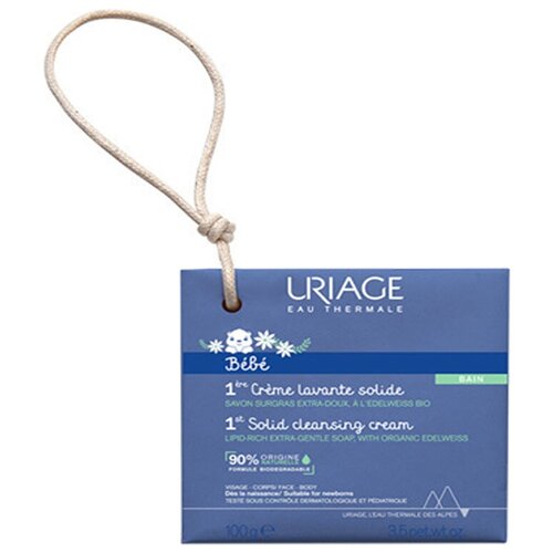 Uriage Очищающее крем-мыло для лица и тела Bebe 1ere Creme Lavante Solide 100г