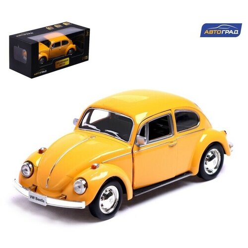 Машина металлическая VOLKSWAGEN BEETLE 1967, 1:32, открываются двери, инерция, цвет жёлтый машина металлическая volkswagen beetle 1967 1 32 открываются двери инерция цвет жёлтый