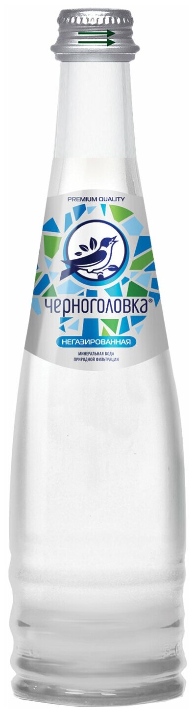 Вода негазированная минеральная "черноголовская", 0,33 л, стеклянная бутылка - 12 шт.