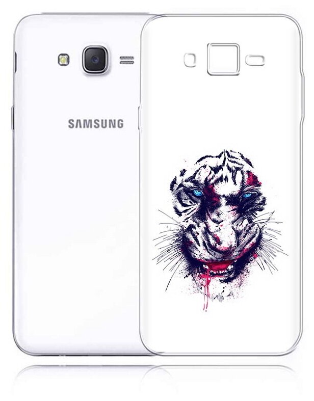 Чехол задняя-панель-накладка-бампер MyPads безумный тигр для Samsung Galaxy J5 2016 SM-J510H/DS/J510F/DS противоударный