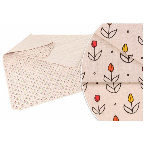 Одеяло / покрывало 110х140 см, стеганое 30% лён 