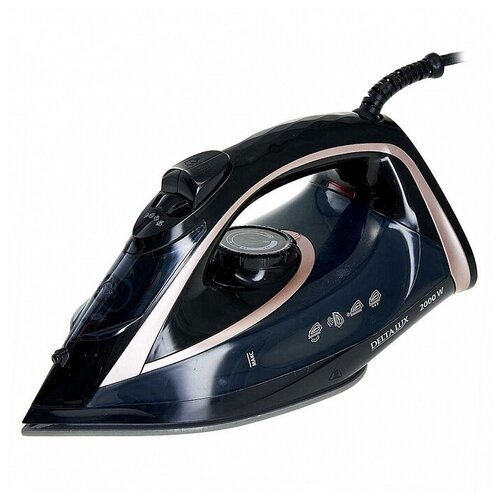Утюг Delta LUX DE-3001 черный с бронзовым 200600₽