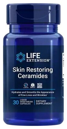 Life Extension Skin Restoring Ceramides (Восстанавливающие кожу керамиды) 30 liquid vegetarian capsules