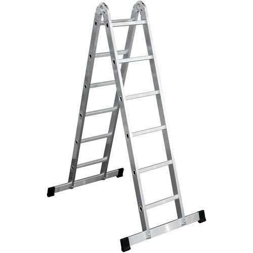 Лестница шарнирная двухсекционная Perilla 2х6 krause trimatic алюминиевая двухсекционная шарнирная лестница 2х6 арт арт 129901