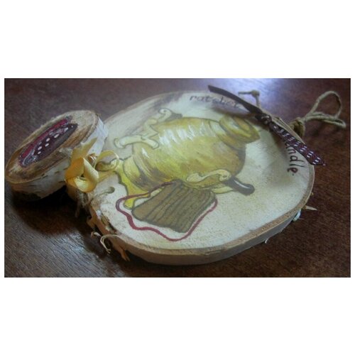 Миниатюра на спилах Ч/четверти Трещотка 2сп. Handle