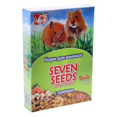 Корм для хомяков Seven Seeds с орехами, 500 г корм для морских свинок seven seeds с орехами 500 гр