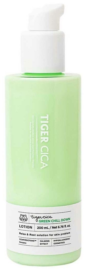 Its Skin Успокаивающий лосьон для лица с экстрактом центеллы азиатской Tiger Cica Green Chill Down Lotion 200 мл