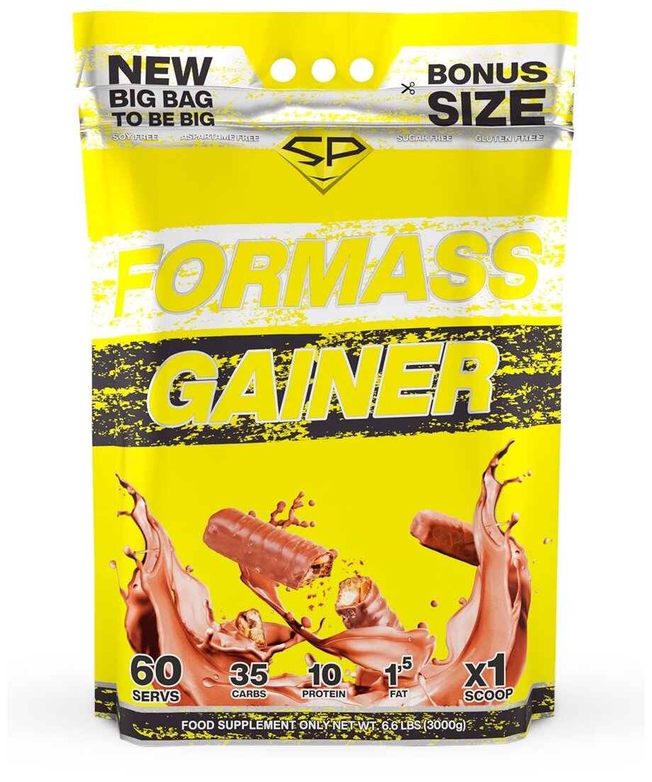 STEEL POWER For Mass Gainer 3 кг (Пакет) (Твикс)