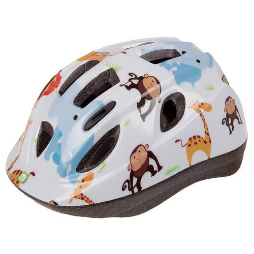 шлем велосипедный lazer kids lil gekko цвет белый динозавр размер u blc2207888209 Шлем детский-подростковый велосипедный, размер 54-56 см, INMOLD MIGHTY JUNIOR