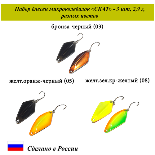 Блесна для рыбалки микроколебалка 