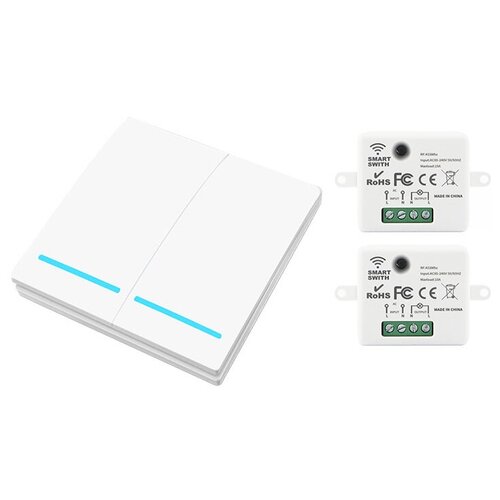 Беспроводной механический выключатель 2-канальный и 2 радиореле 210000₽