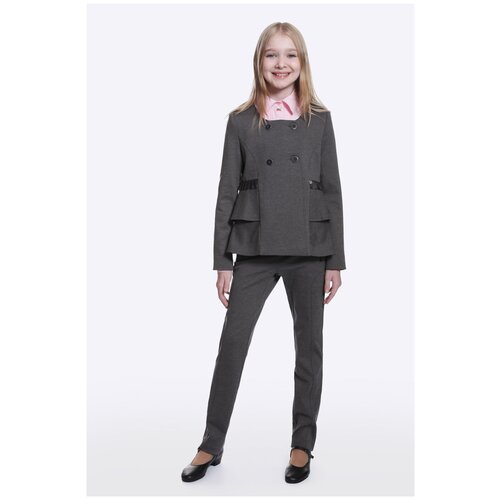 пиджак Шалуны, размер 40, 164, серый пиджак шалуны размер 40 164 черный