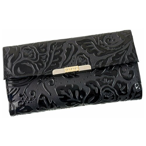 фото Кошелек женский из натуральной кожи, маленький бумажник для денег, портмоне на каждый день черный cro-b-30-129 нет бренда