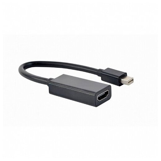 Переходник miniDisplayPort - HDMI, 4K, 20M/19F, кабель 15см, черный, Cablexpert