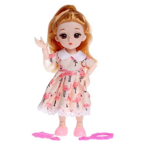 Кукла модная шарнирная «Даша» в платье, с аксессуарами кукла модная таня в платье с аксессуарами