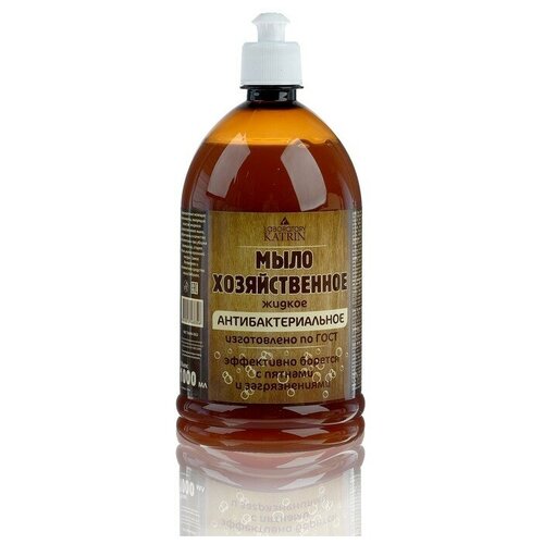 Жидкое мыло «Хозяйственное», антибактериальное, пуш-пул, 1 л