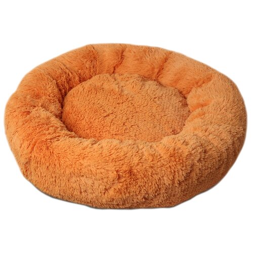 Лежак для собак и кошек Lion Пончик Donut 40х40х20 см 40 см 40 см круглая оранжевый 20 см