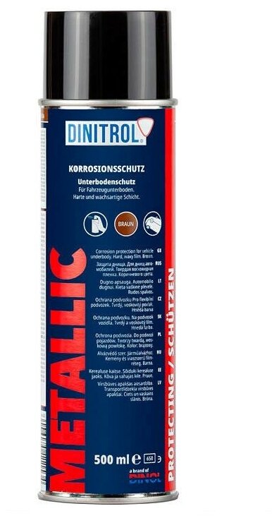 Dinitrol Metallic - Автомобильная антикоррозийная мастика для днища