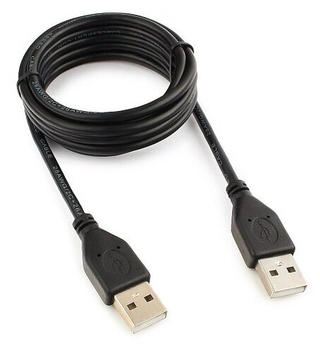 Кабель USB 2.0 Pro, AM/AM, 1,8 м, экран, черный, Cablexpert