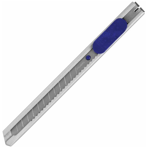 Нож канцелярский 9 мм BRAUBERG Extra 60 металлический, подвес, 237085 - 1 шт.
