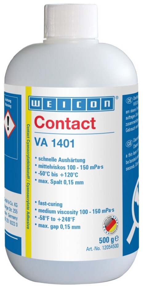 Цианоакрилатный клей WEICON Contact VA 1401 500 г
