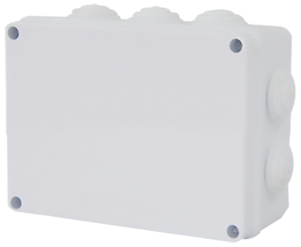 Коробка разветвительная STEKKER EBX30-03-65, 150*110*70 мм, 10 мембранных вводов, IP65, светло-серая, 39555