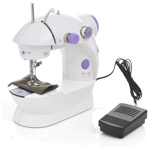 Мини швейная машинка для дома, электрическая, с батарейками, с ножной педалью, портативная Mini sewing machine мини швейная машинка mini sewing machine