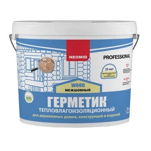 Герметик строительный NEOMID Professional (15 кг.) ведро (сосна)