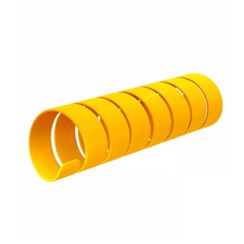 Защита пластиковая желтая спиральная для РВД, шлангов, проводов 20мм