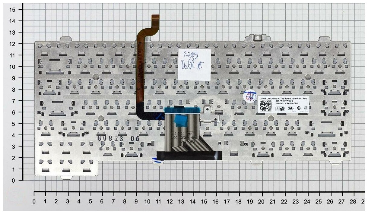 Клавиатура для ноутбука Dell 9J N9582201 русская черная с указателем
