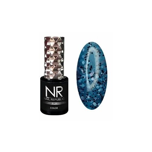 Nail Republic гель-лак для ногтей Stone crumb, 10 мл, 704 снежное море