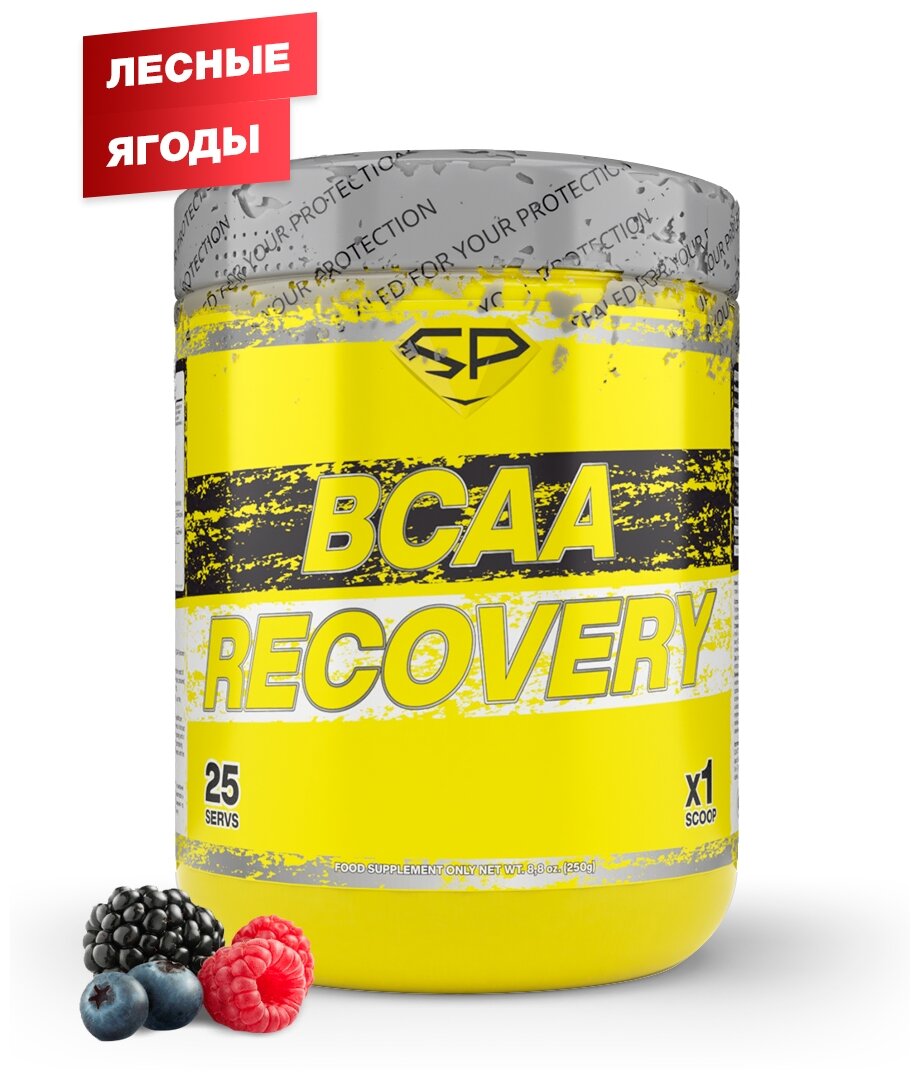 SteelPower Напиток с аминокислотами BCAA RECOVERY, вкус «Лесные ягоды», 250 гр, STEELPOWER