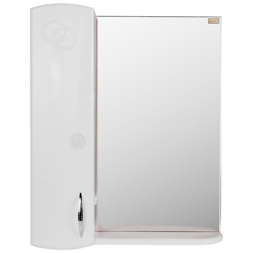 Зеркало-шкаф Bestex, 55х15х70 см, Улыбка 55, без светильника, левый, белый