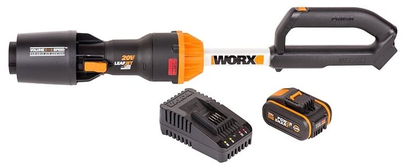 Аккумуляторная воздуходувка бесщеточная WORX WG543E9 20В без АКБ и ЗУ