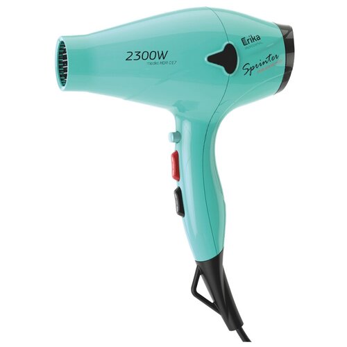 Фен профессиональный ERIKA PROFESSIONAL HDR-017G 2300 Вт 18 мс 3 м 2 концентратора Бирюзовый 508000₽