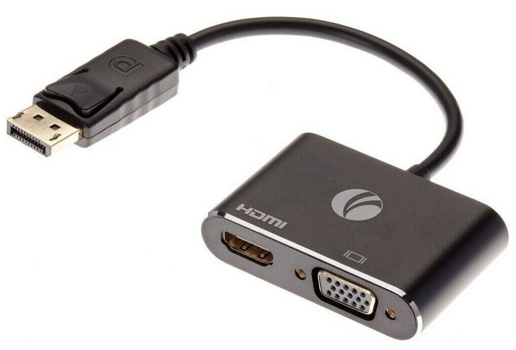 Переходник DisplayPort (M) - HDMI/VGA (F), VCOM (CG640M-0.15)