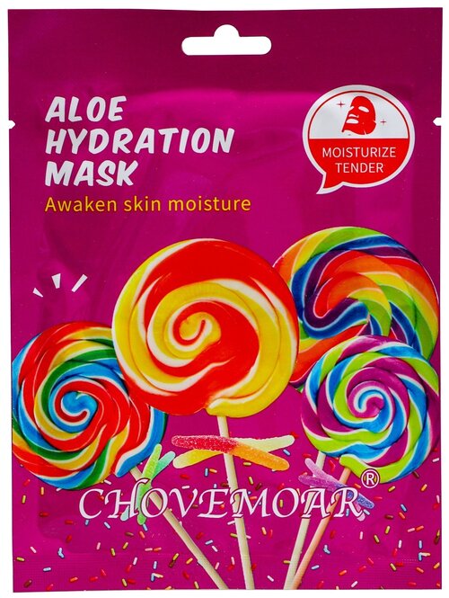 Chovemoar Маска для лица Aloe hydration mask, 27 г, 25 мл