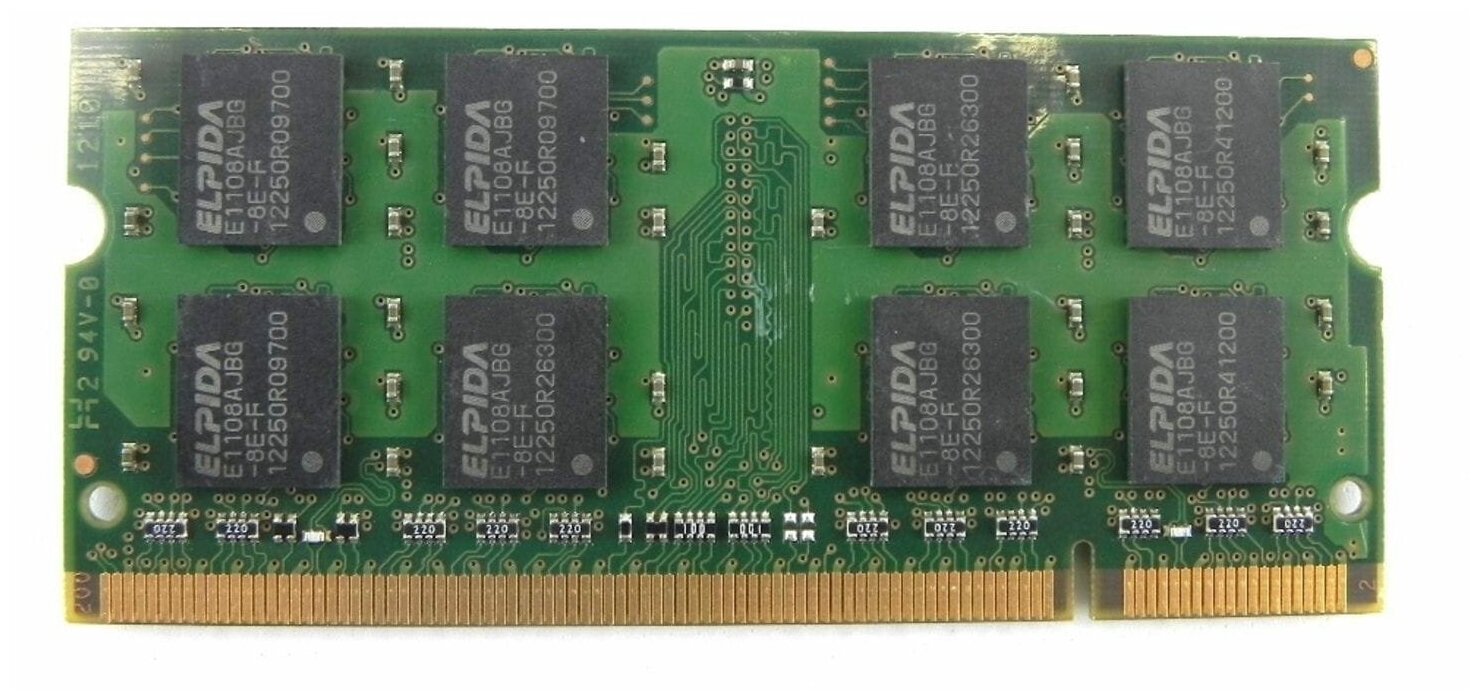 Оперативная память ELPIDA SODIMM DDR2 2GB 2Rx8 PC2-5300S-9-555