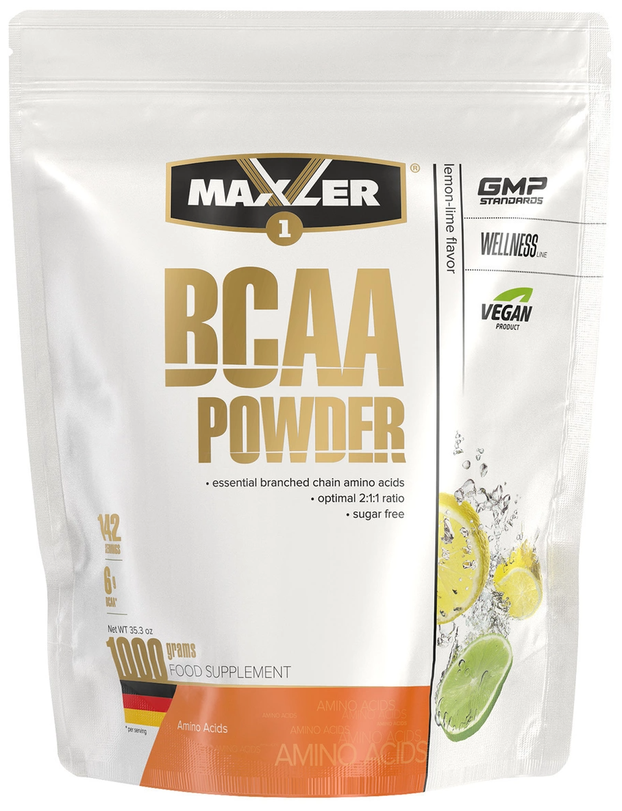 Maxler BCAA Powder EU 1000 гр (Maxler) Лимон-лайм