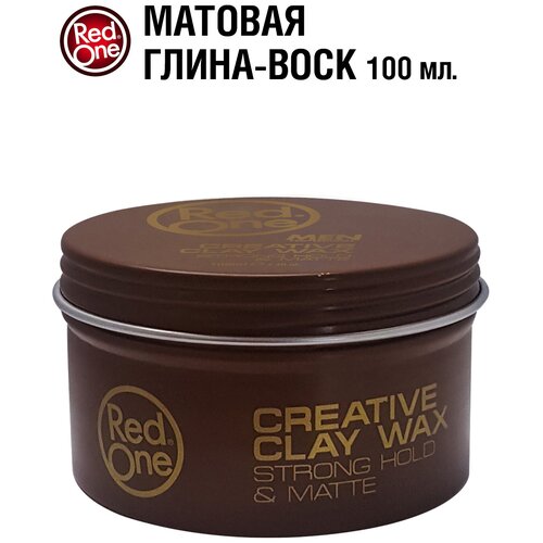 RedOne Матовая глина-воск для волос сильной фиксации Creative Clay Wax STRONG HOLD & MATTE, 100 мл