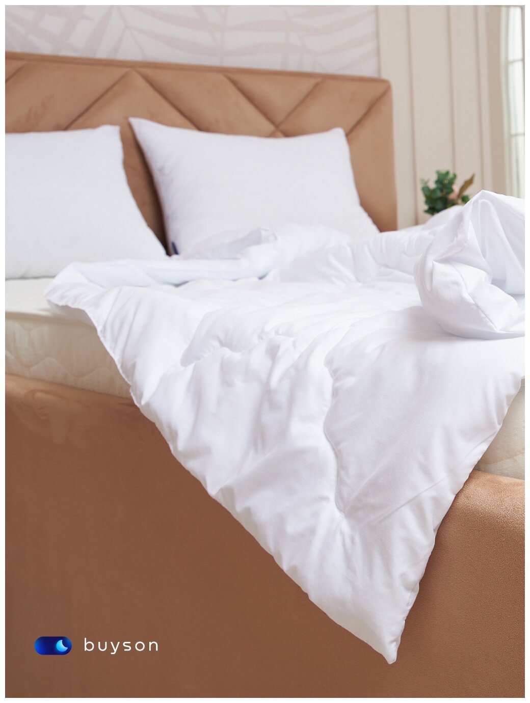 Одеяло buyson BuyFirst, 200х200 см, 2-х спальное, всесезонное, с наполнителем полиэфир - фотография № 6