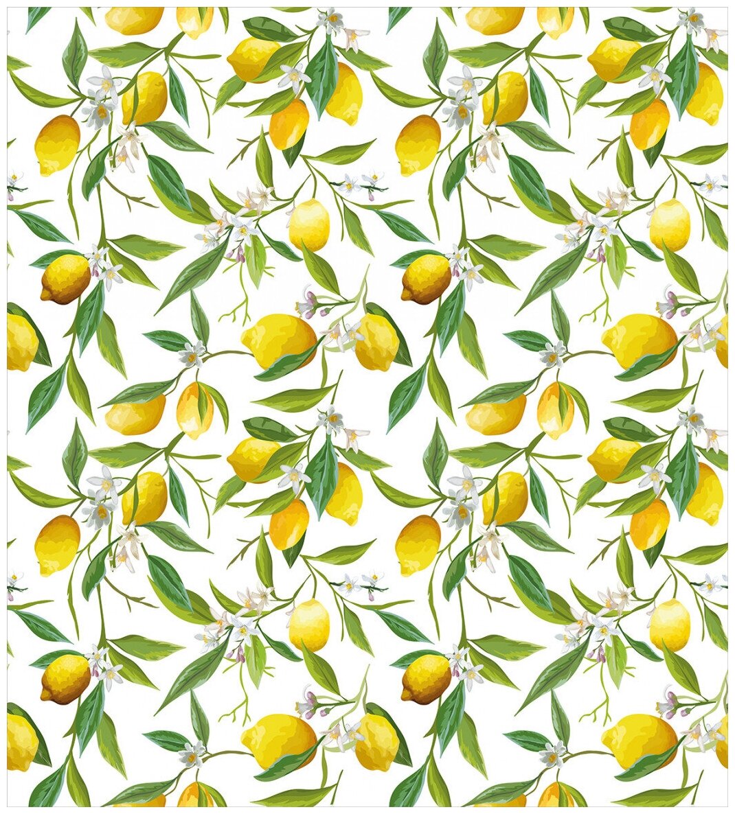 Комплект тканевых салфеток JoyArty "Аппетитные лимончики" для сервировки стола, 32x46 см, 4шт. - фотография № 2