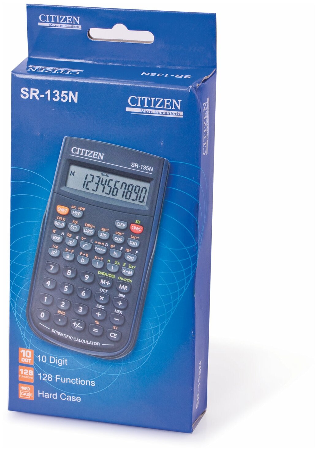 Калькулятор инженерный CITIZEN SR-135N (154х84) 128 функций 8+2 разряда питание от батарейки сертифицирован для ЕГЭ