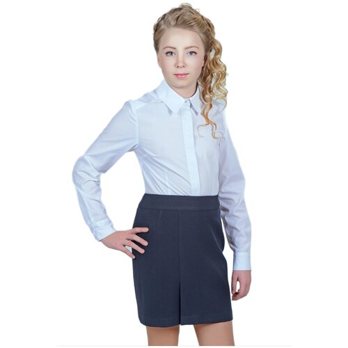 Школьная юбка Инфанта, размер 176/100, черный школьная юбка инфанта размер 176 104 серый