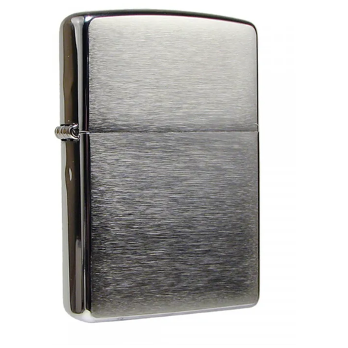 Зажигалка Zippo 200 бензиновая Reg Brush Fin Chrome