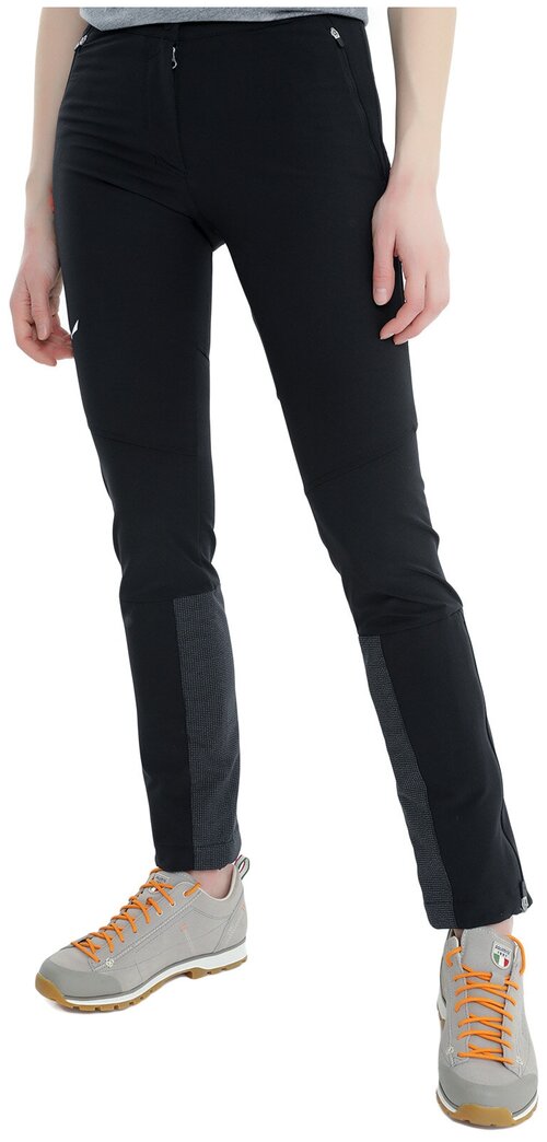 брюки Salewa, карманы, водонепроницаемые, размер 40, черный