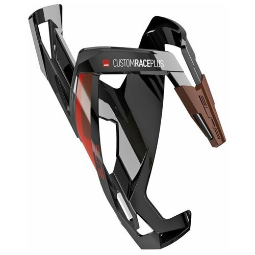 фото Флягодержатель elite custom race plus (черный, красный рисунок)