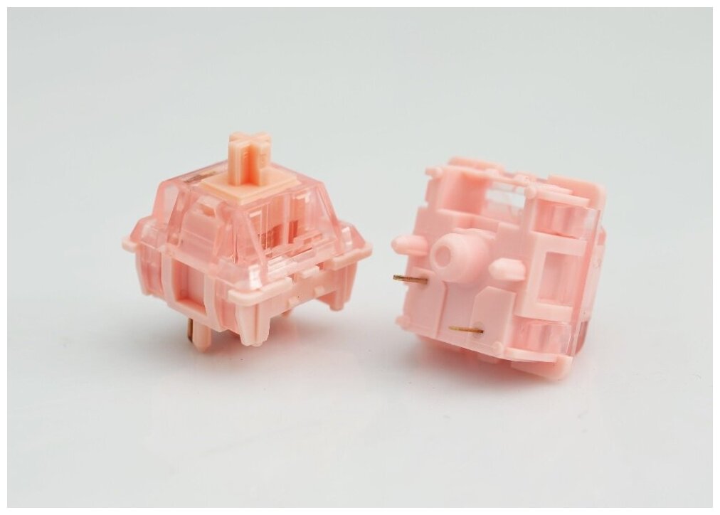 Клавиатура FLEsports F12 Kailh Red Switch Белыйфиолетовыйрозовый