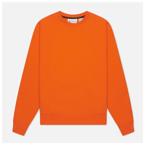 фото Мужская толстовка adidas originals x pharrell williams human race basics crew neck оранжевый , размер xs